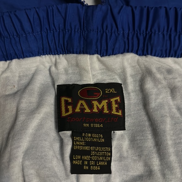 Game Sportswear NWOT 90’s Bayside Jogger Tracksuit Set Royal/White Size 2XL - Picture 9 of 9
